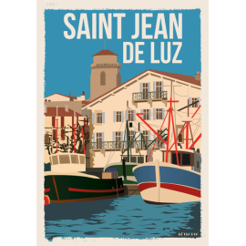 CB71- Lot de 5 Cabas Port de Saint Jean de Luz